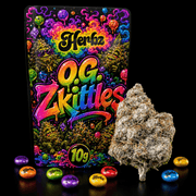 O.G. Zkittles 24% THCA, fleur à la coupe compacte et au profil fruité Zkittlez