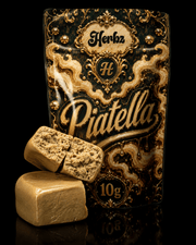 Emballage Herbz Piatella 10g au design noir et doré